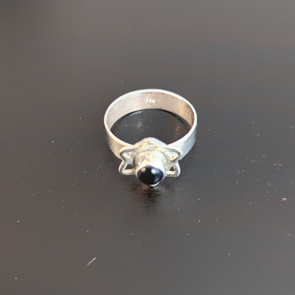 Vintage Onyx Sterling Silver Ring